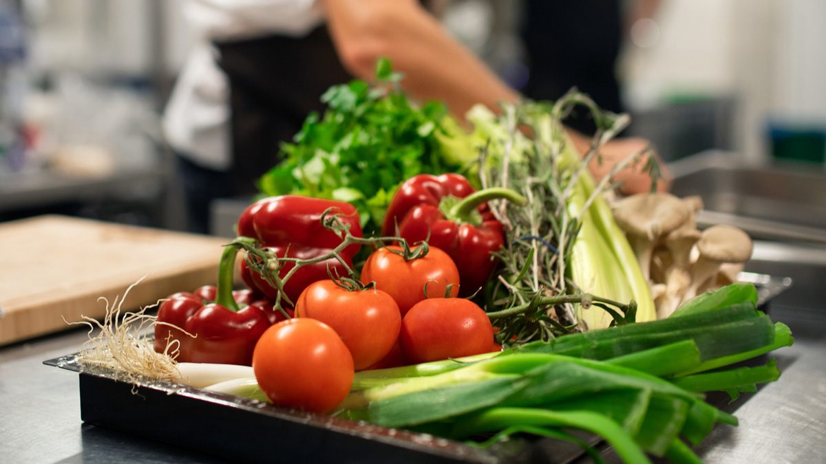 Close up of various vegetables